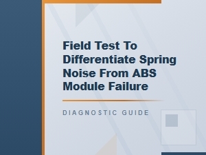 Distinguishing Spring Noise Versus Abs Module Failure