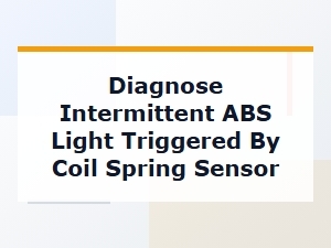 Decoding Abs Errors From the Coil Spring Sensor
