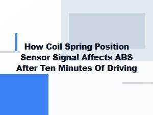 Coil Spring Sensor Signal Influence on Abs Operation
